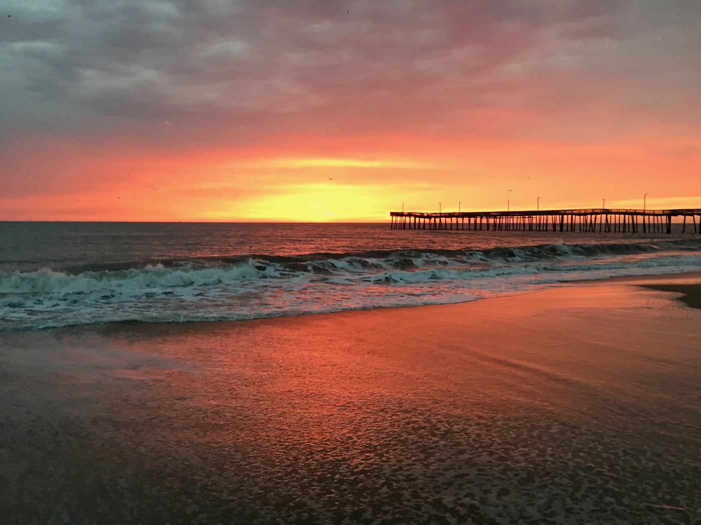 Virginia Beach pier at sunset